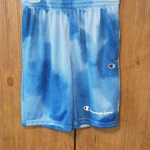 BOYS CHAMPION MESH CLOUD DYED SHORTS SIZE L